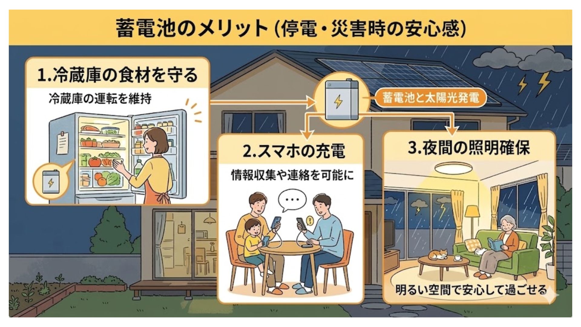 停電・災害時の安心感